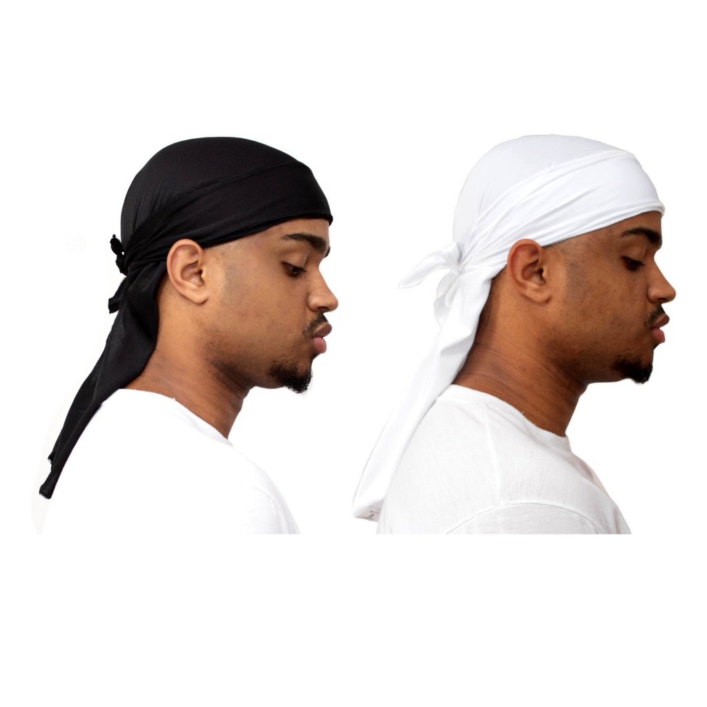 Kit Pac com 2 Bandana Durag Touca 360 Waves Rapper Hip Hop Shopee Brasil