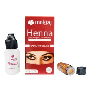 Henna Makiaj para Sobrancelhas com Fixação e Efeito Natural