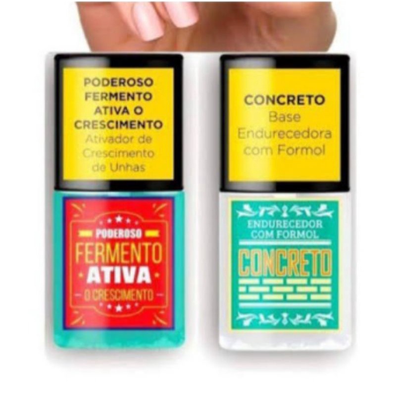 kit base fermento e concreto top beauty