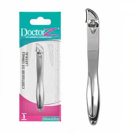 Cortador De Unha Lateral Aço Inox 10 CM na Cartela Doctor Z