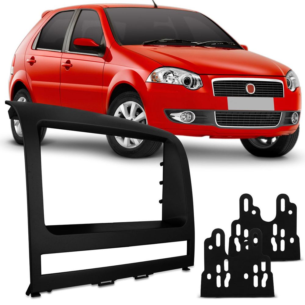 Moldura Painel 2 Din Palio Siena Weekend Strada 03 a 12 Idea 06 a 12 Preta em Oferta na Shopee