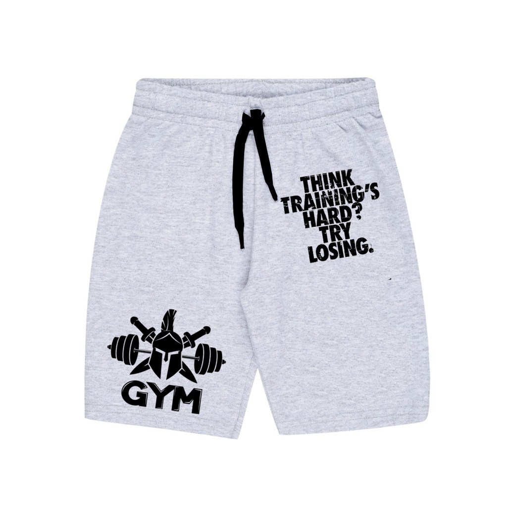 Bermuda Masculina de Moletom Estampada por Sublimação GYM Academia Musculação A62