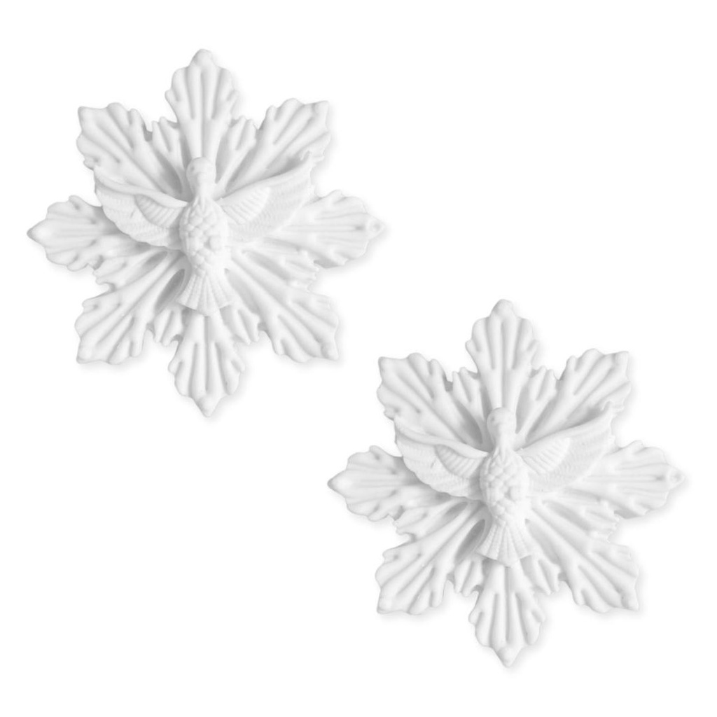 Kit C/ 15 Unds Mini Divino Esplendor Aplique Resina Espirito 4,5 x 4,5 cm