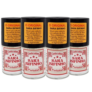 Kit 4 Base De Unha Sérum Cicatrizante Bactericida Regenerador De Cutículas Sara Bifinho Unhas - Sos Unhas - Topbeauty - Envio Rápido