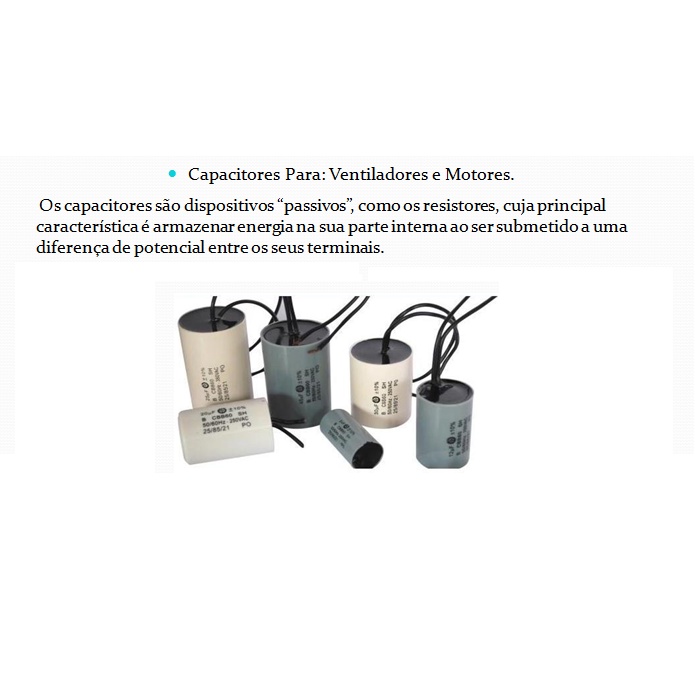 Capacitores Para Ventiladores E Motores | Shopee Brasil