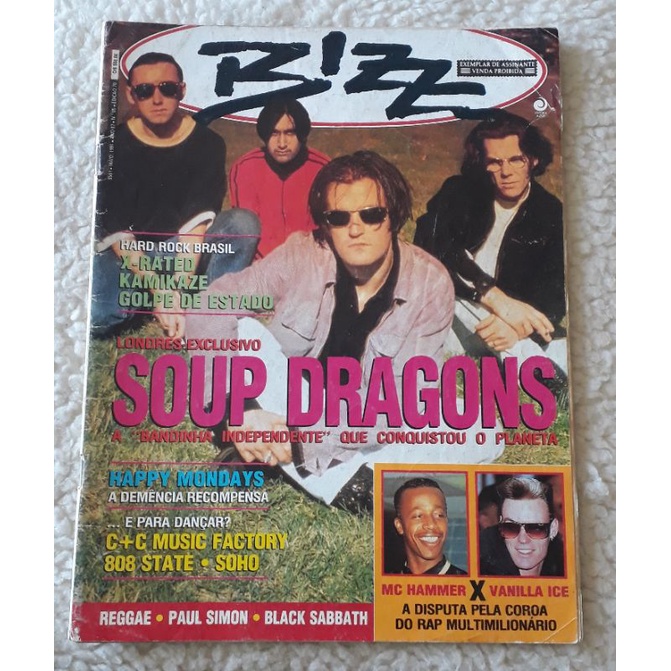 Revista Bizz Edição 70 Ano 7 Número 5 Maio/ 1991 (FALTANDO 4 PÁGINAS) Soup Dragons