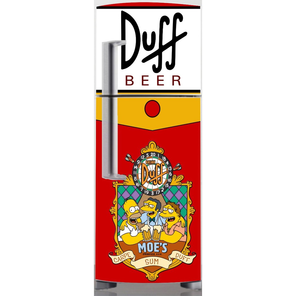 Adesivo Decor Frigobar Envelope Simpson Duff Medidas Na Desc