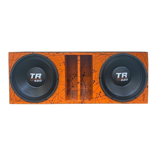 CAIXA DUTO RÉGUA 2 ALTO FALANTE TR 620 4 OHMS TRITON LARANJA em Oferta na Shopee