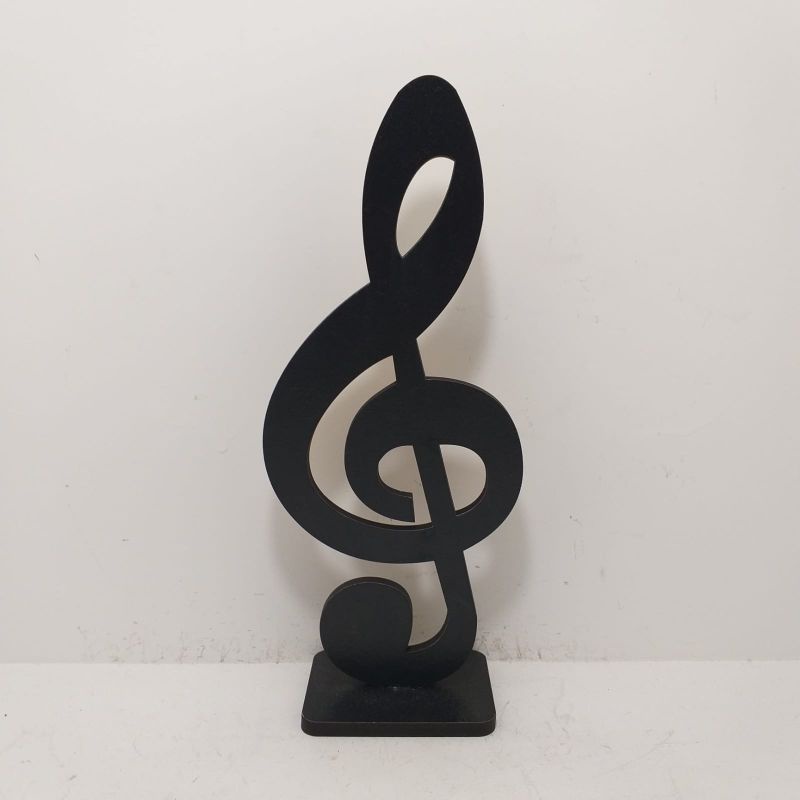 Decoração festa nota musical clave de sol display