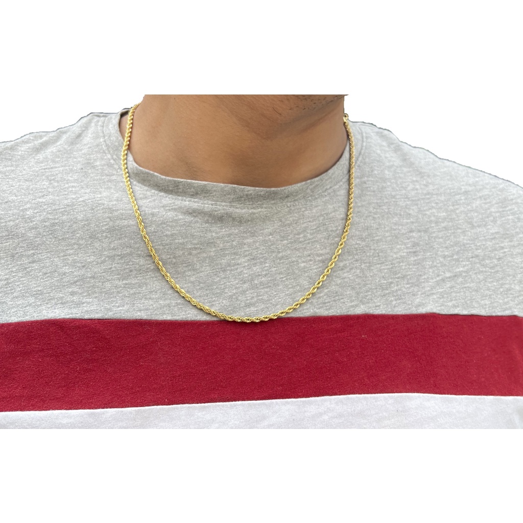 Corrente Colar Cordão Baiano Banhado 45cm / 60cm / 70cm a Pronta Entrega em Oferta na Shopee