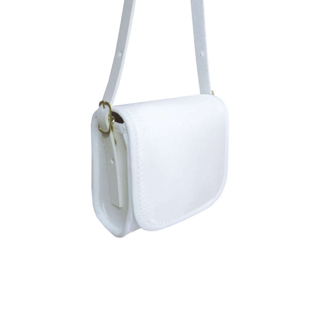 Bolsa Bolsinha Clutch Bebê Branca Branco Cetim Inverno Para Bebê Pequena Bebê