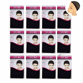 Kit 48 touca Cap para wig Touca fina para prender cabelos antes da peruca