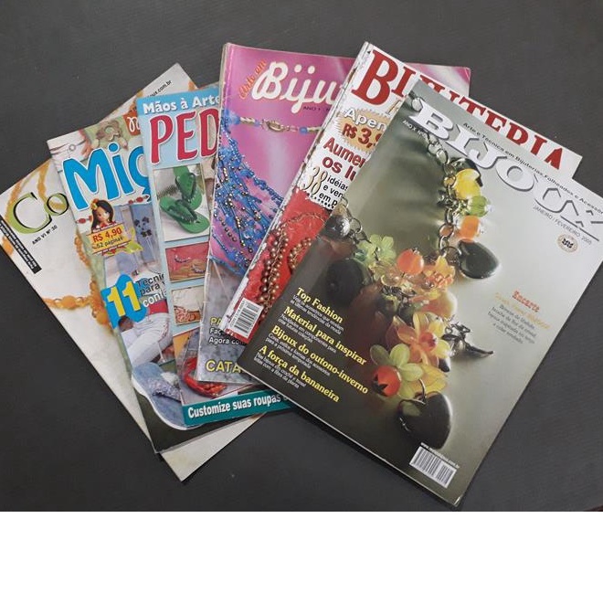 Revistas : Bijoux , Miçangas & Pedrarias, Bjuteria