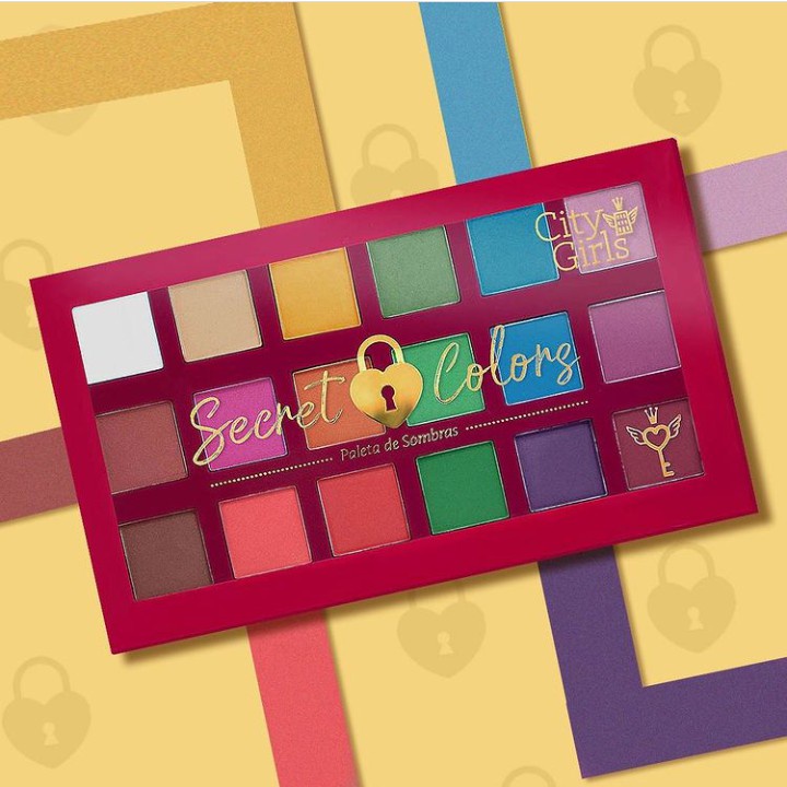 Paleta de Sombras Secret Colors City Girls | Shopee Brasil