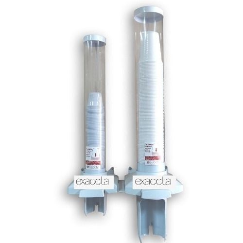 Kit Poupa Copo Agua Café Descart Dispenser Botão Automático
