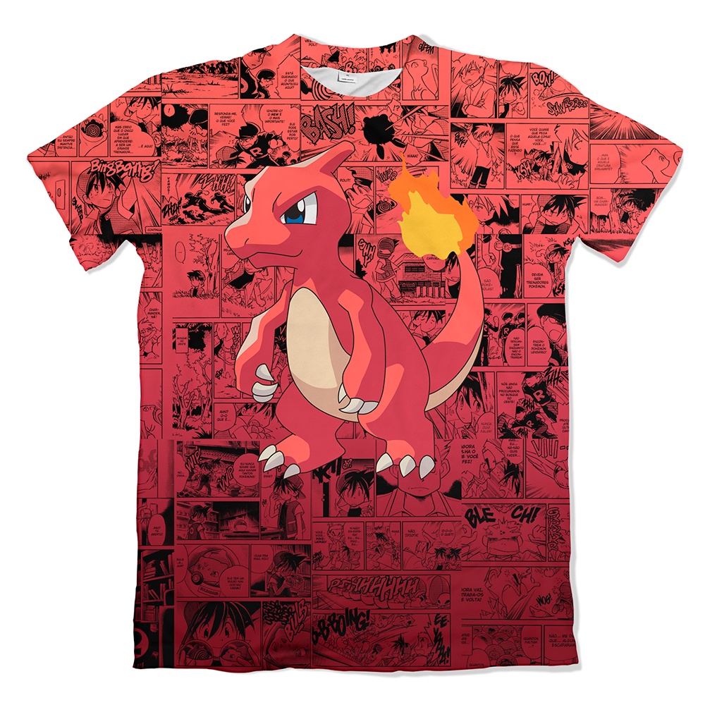 Camisa Mangá Entei E Raikou - Pokémon