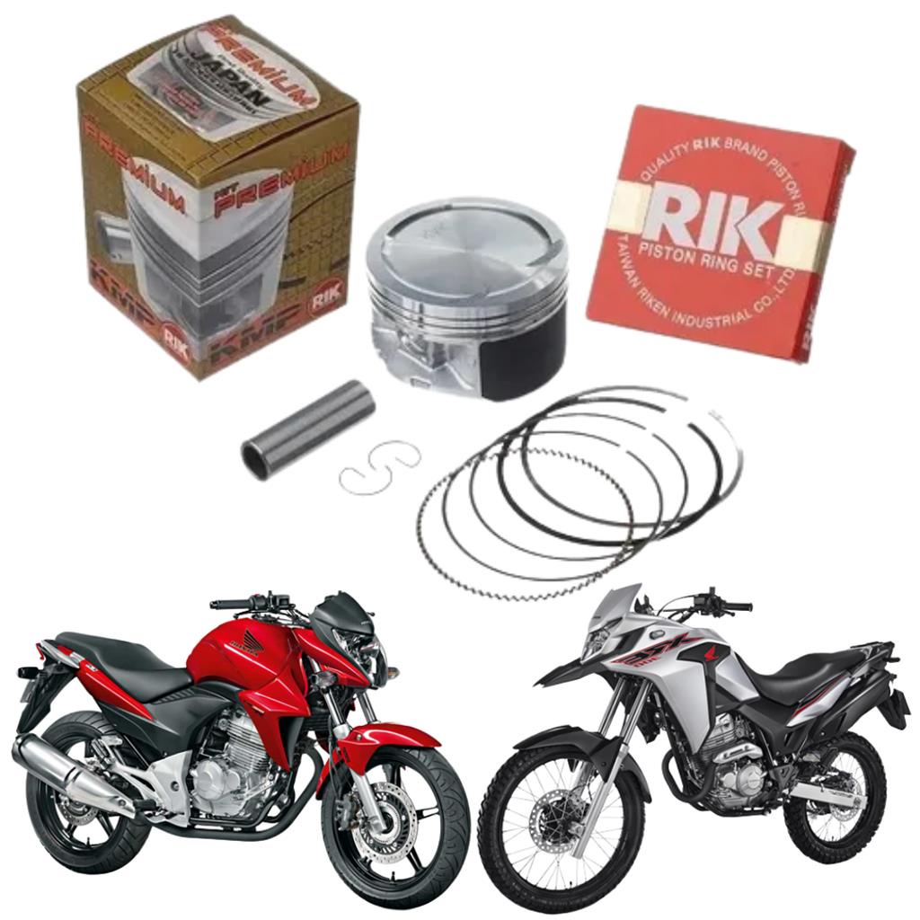 Kit Pistao e aneis RIK Cb 300 Xre 300 0,50mm Kmp Premium em Oferta na Shopee