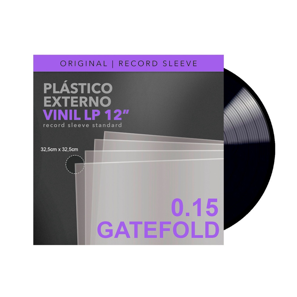 Plasticos Vinil Lp Gatefold 0.15 Semi Grosso - 15 Unidades em Oferta na Shopee