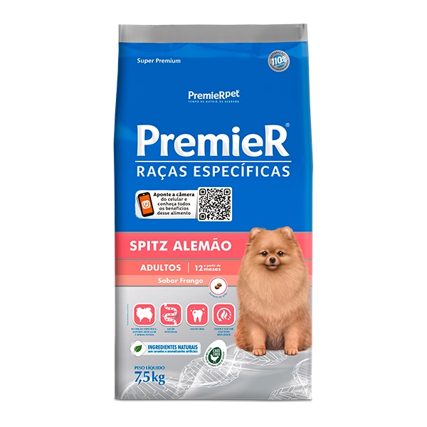 Ração Premier para Cães Adultos de Raças Específicas - Spitz Alemão - 7,5Kg