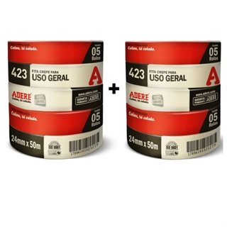 Fita Crepe 24x50 Uso Geral Adere 10 Unidades em Oferta na Shopee