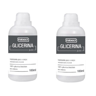 Glicerina 2x100mL liquida purissima hidratação intensa para fazer creme em Oferta na Shopee