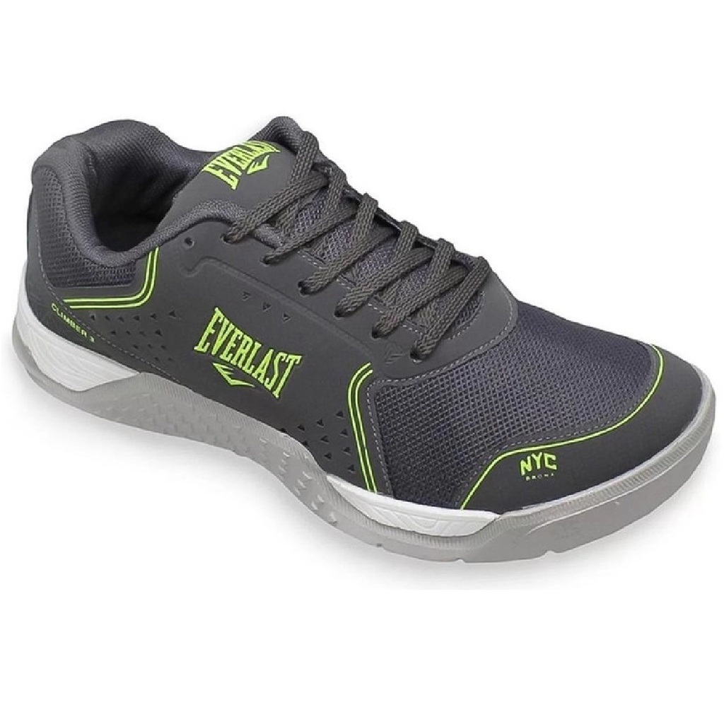 Tênis Everlast Climber III Crossfit Masculino Cinza Verde