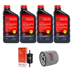 Kit Troca Óleo Motorcraft 5w30 E Filtros Ford Ka Eco New Fiesta