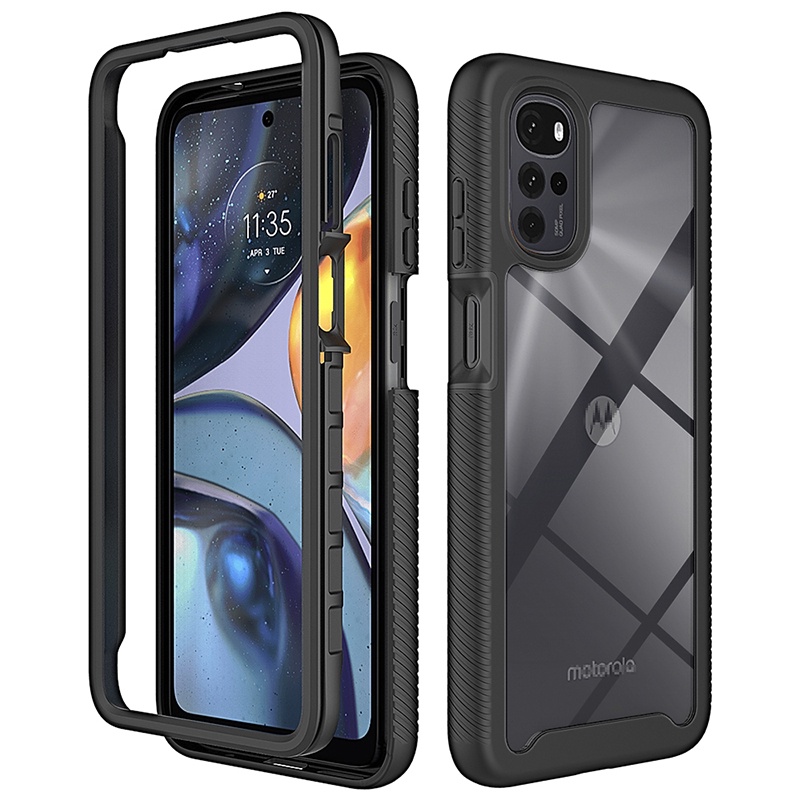 Capa Transparente Antiqueda Com Encaixe Para Motorola Moto G22