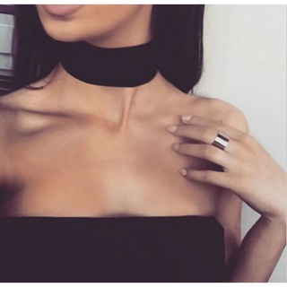 Choker Gargantilha Colar Veludo Preto Largo