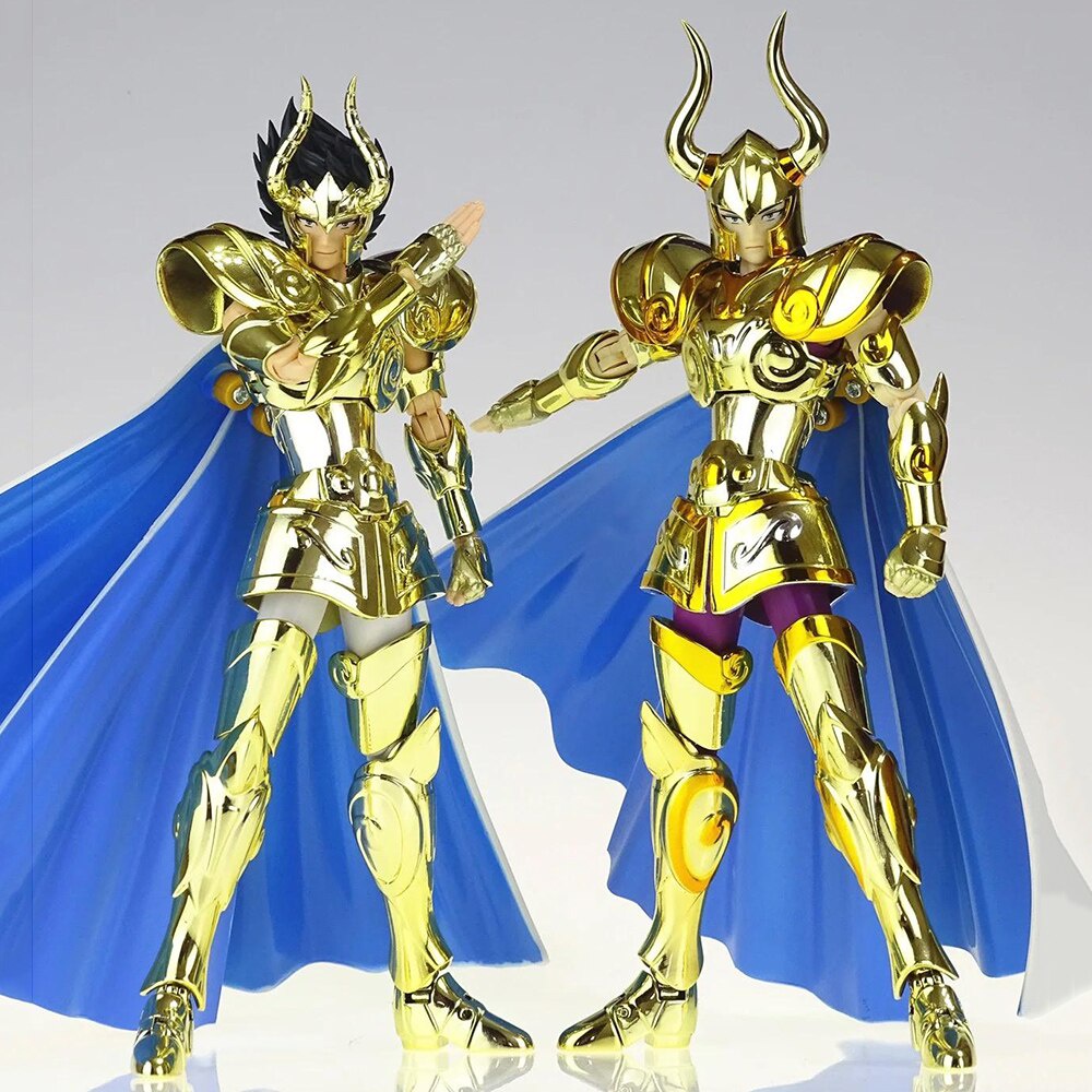 CS Modelo Saint Seiya Myth Cloth EX Capricrn Shura Armadura De Metal Anime 24K OCE PVC Sign Do Zodíaco Action Figure Brinquedos Exibe