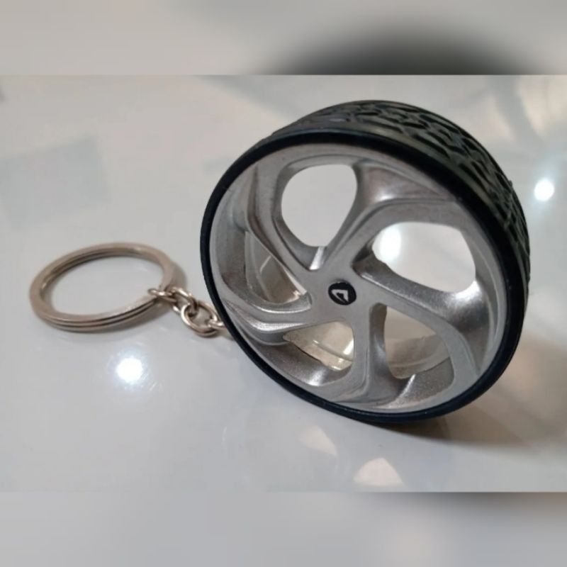 Chaveiro Roda New Concept Replica Com Pneu Miniatura Nova Volcano Pronta Entrega