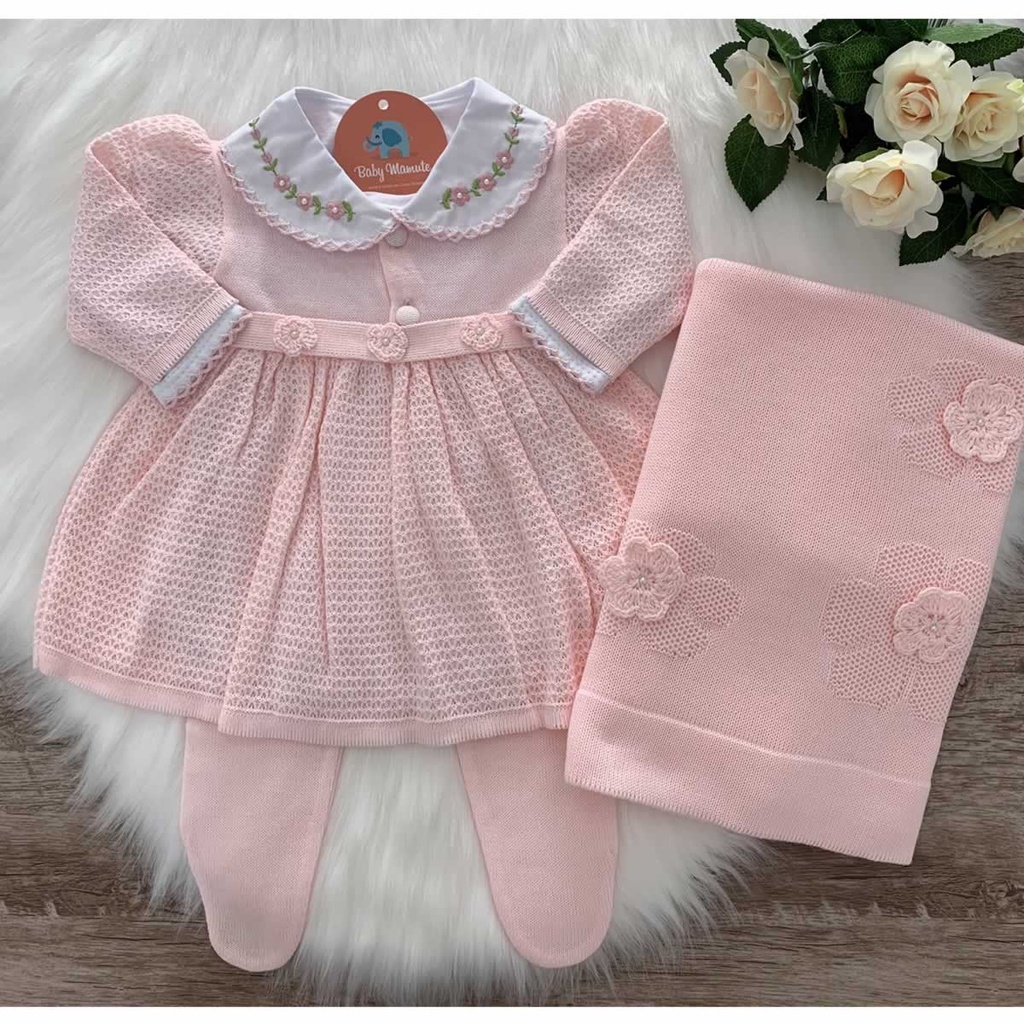 Saida Maternidade P Trico 4 Peças 1 a 3 Meses