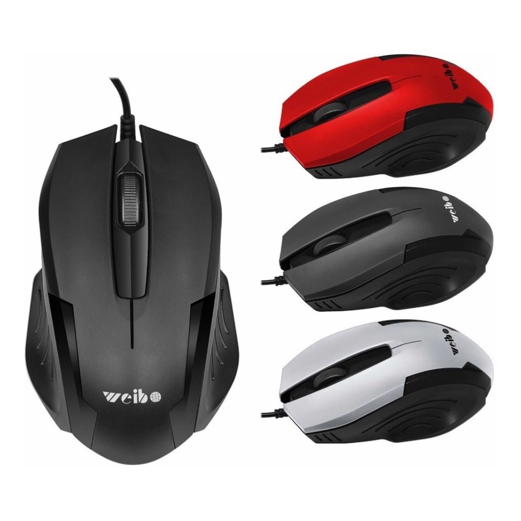 Mouse Óptico Game Com Fio USB 2.0 1600 DPI Weibo  SK-80071 Usb 2.0