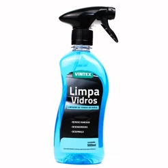 Limpa Vidros 500ml Vintex Feito para Limpar, Remover manchas, Desengordurar e Desembaçar Vidros Uso Geral