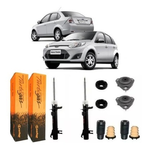 Par 2 Amortecedor Fiesta Se 1.6 16v Flex 5p 2011 2012 2013