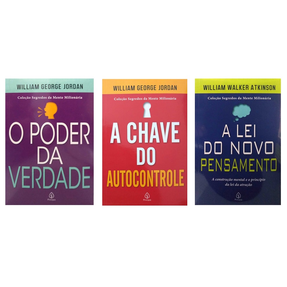 Kit 3 Livros Coleção Segredos da Mente Milionária A Chave O Poder A Lei