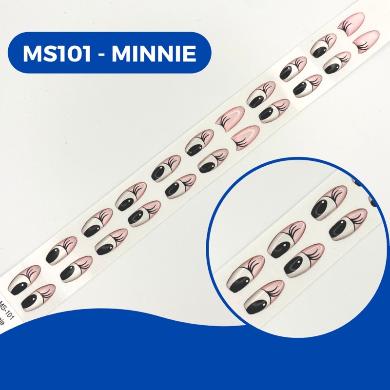 Cartela de Olhos Adesivos Resinados MS-101 Minnie em Oferta na Shopee