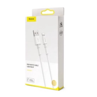 Cabo Lightning Baseus Mini White 2.4a 1m Para iphone ipad