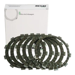 Disco Embreagem Kit Cbx 200 Strada Xr 200 Scud Promoção
