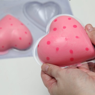 Forma De Acetato Com Silicone Coração (3 Partes) Especial 200g (45) - BWB