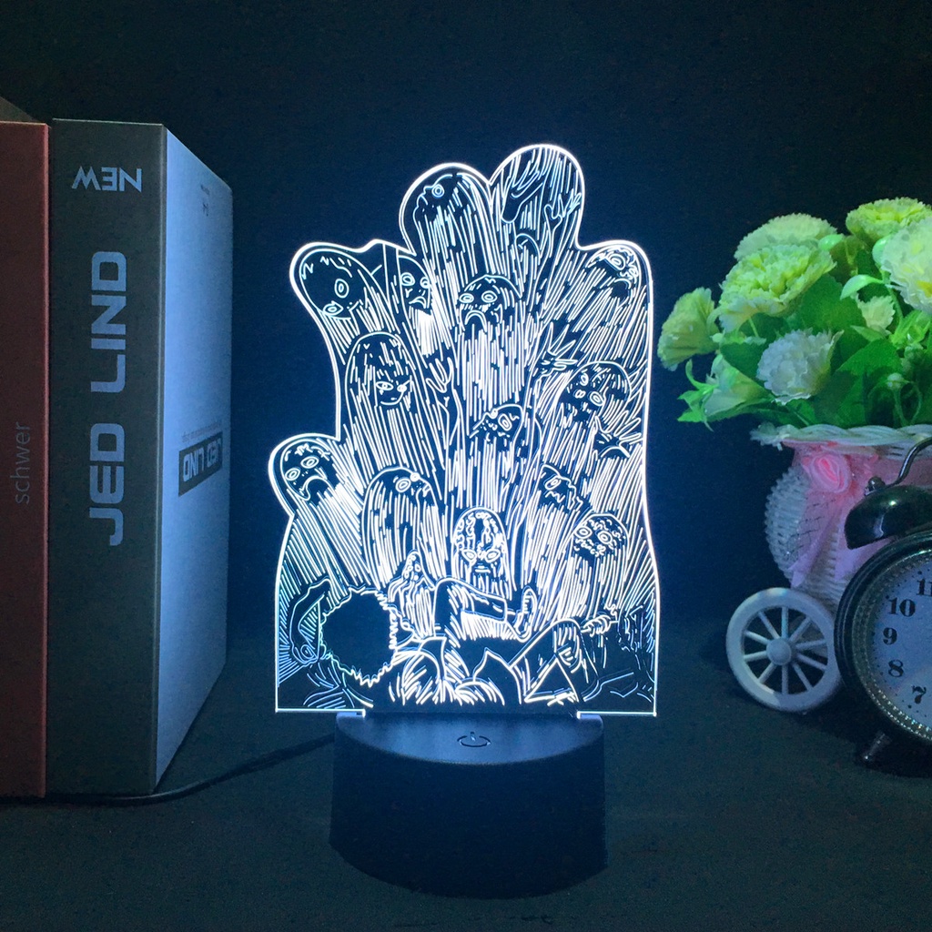 Coleção 3d Led Anime Junji Ito Para Decoração De Quarto Luz De Aniversário Presente Ele Lâmpada Manga