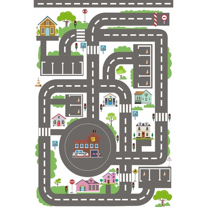 Tapete Pista Corrida Para Brincar Vários Modelos e cores para escolher.