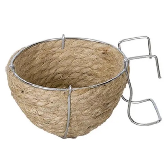 Ninho de Juta Para Reproducao de Passaros em Gaiola Ninho para Canario Belga Curio Coleiro Bicudo Trinca Ferro Pixarro Sabiá Canário de Porte Roller Aves Pássaros