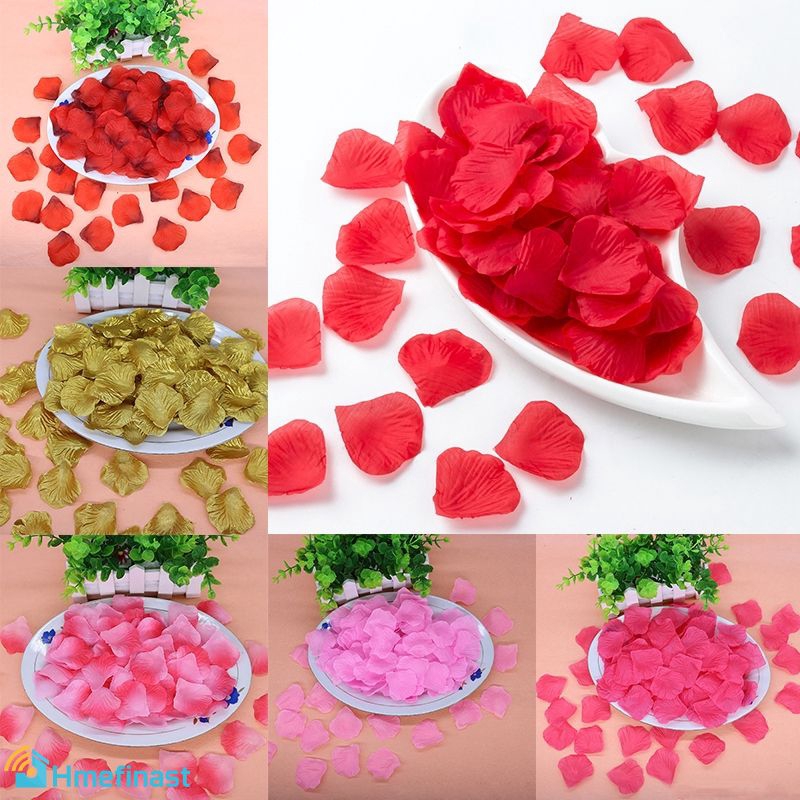 100 Pçs Tecido De Seda Flor Simulação Pétalas De Rosa Para Festa De  Casamento Decoração Ha | Shopee Brasil