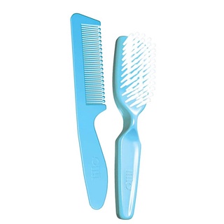 Conjunto Escova e Pente Ultra Macios Azul - Lillo