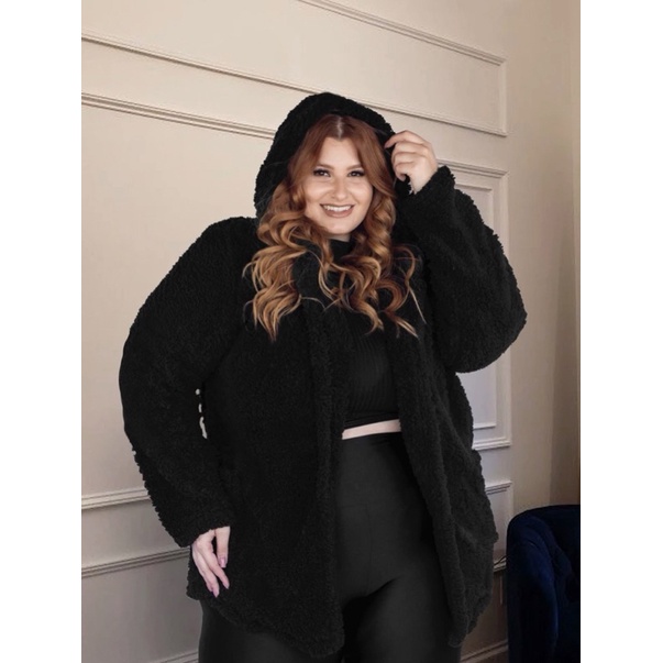 Casaco Teddy Pelúcia/ Pelinho/ Plus Size em Oferta na Shopee