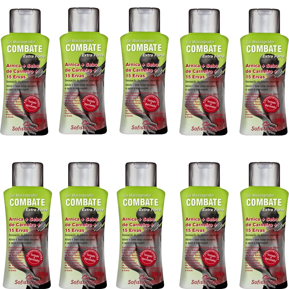 Kit com 10 Gel Massageador Corporal Frescor com Arnica 200g em Oferta na Shopee