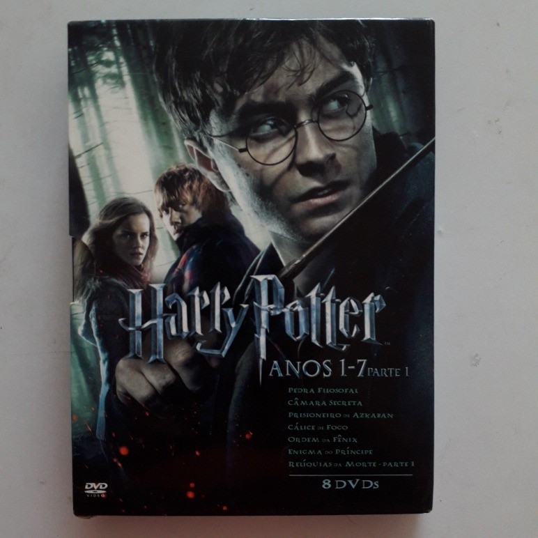 11 DVDs Coleção Harry Potter 1 - 7 + Harry Potter Na Estrada + Hogwarts O Confronto Final