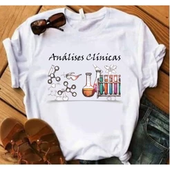 Blusa T-shirt Feminina Análises Clínicas