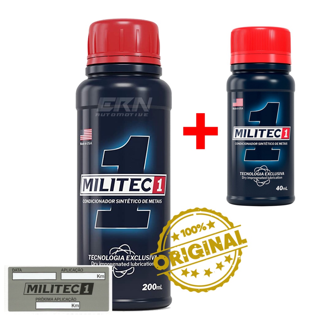 Kit Militec-1 200ml + 40ml Condicionador De Metais Original | Shopee Brasil